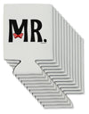 Matching Mr and Mrs Design - Mr Bow Tie Can / Bottle Insulator Coolers by TooLoud-Can Coolie-TooLoud-12-Davson Sales