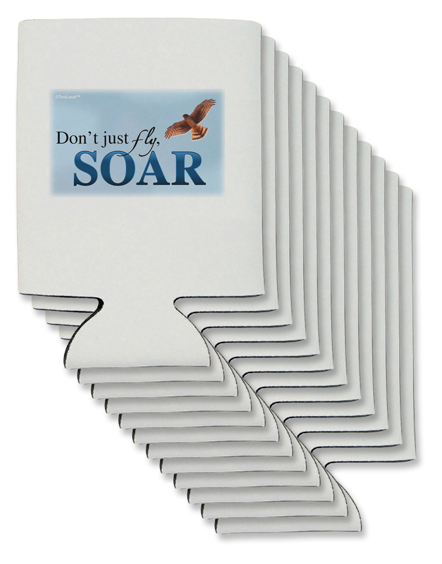 Don't Just Fly SOAR Can / Bottle Insulator Coolers-Can Coolie-TooLoud-12-Davson Sales