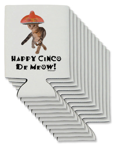 Cat with Pink Sombrero - Happy Cinco de Meow Can / Bottle Insulator Coolers by TooLoud-Can Coolie-TooLoud-12-Davson Sales