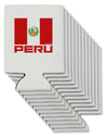 Peru Flag Can / Bottle Insulator Coolers-Can Coolie-TooLoud-12-Davson Sales