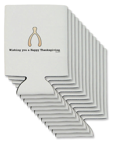 Wishing You a Happy Thanksgiving Wishbone Can / Bottle Insulator Coolers-Can Coolie-TooLoud-12 Pieces-Davson Sales