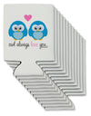 Owl Always Love You - Blue Owls Can / Bottle Insulator Coolers by TooLoud-Can Coolie-TooLoud-12-Davson Sales