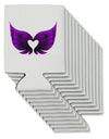 Cute Dark Angel Wings Black and Purple Heart Can / Bottle Insulator Coolers-Can Coolie-TooLoud-12 Pieces-Davson Sales