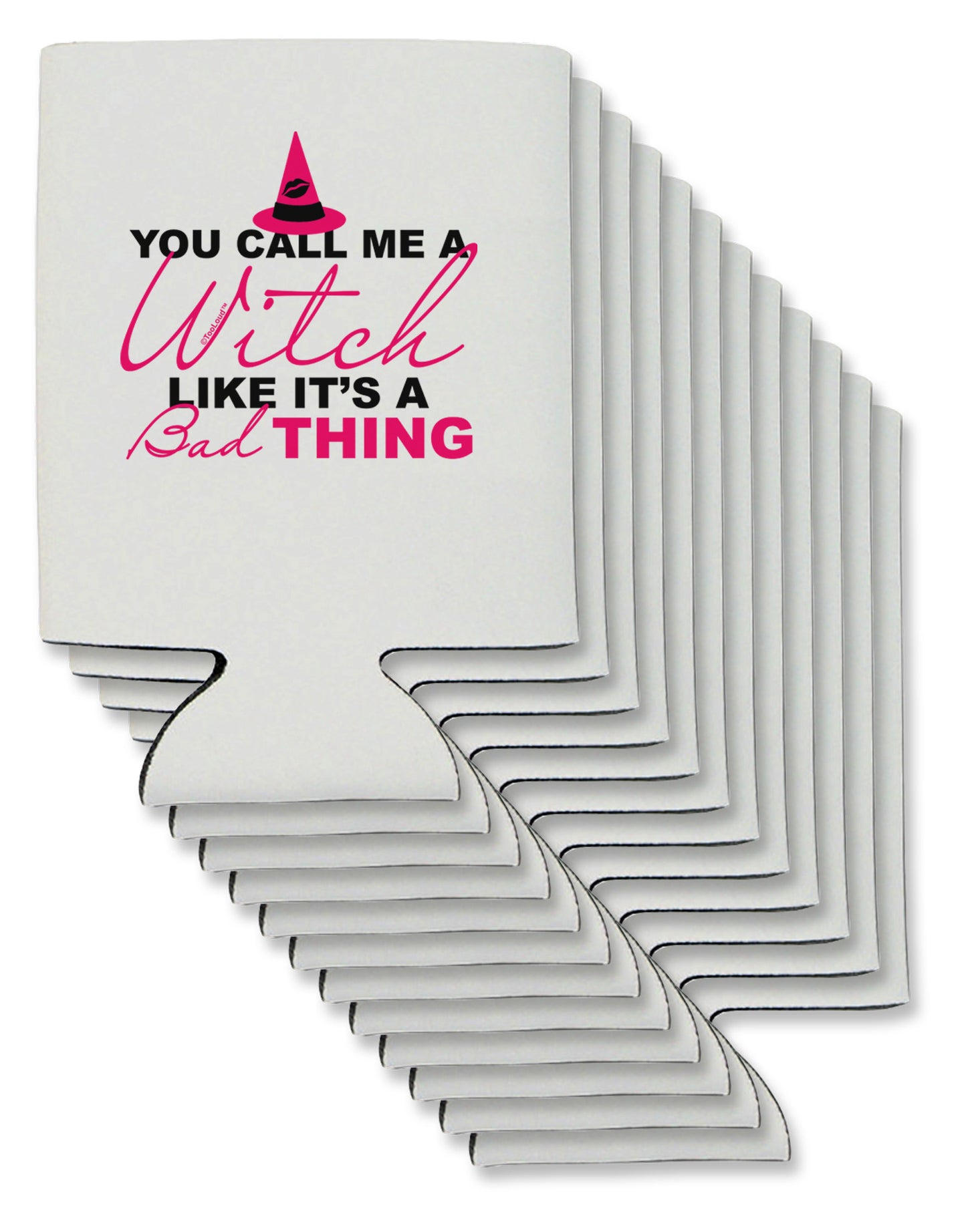 Witch - Bad Thing Text Can / Bottle Insulator Coolers-Can Coolie-TooLoud-12-Davson Sales