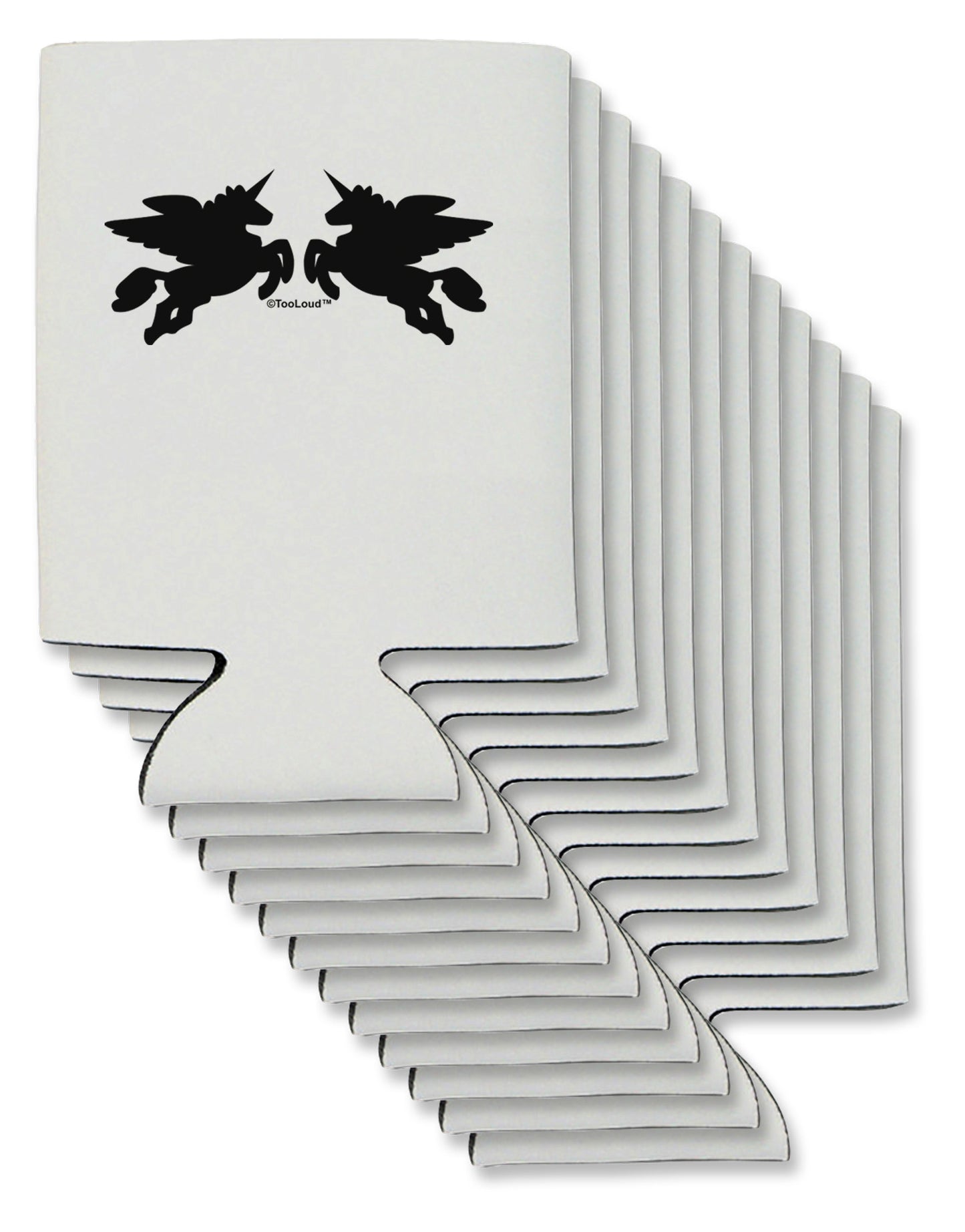 Unicorn Pegasus Design Can / Bottle Insulator Coolers by TooLoud-Can Coolie-TooLoud-12-Davson Sales