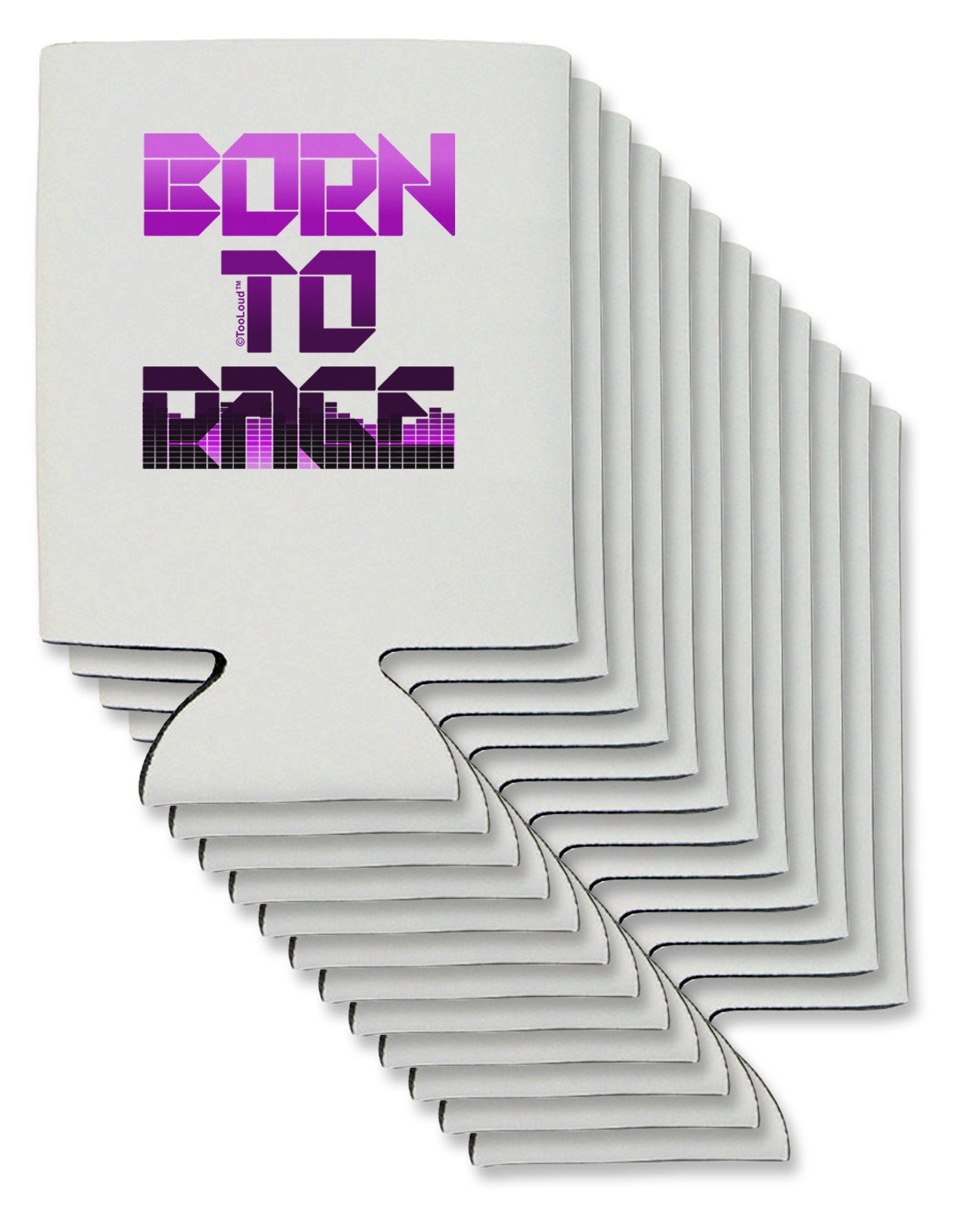 Born To Rage Purple Can / Bottle Insulator Coolers-Can Coolie-TooLoud-12-Davson Sales