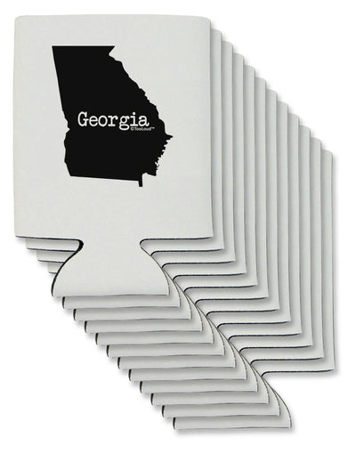 Georgia - United States Shape Can / Bottle Insulator Coolers-Can Coolie-TooLoud-12 Pieces-Davson Sales