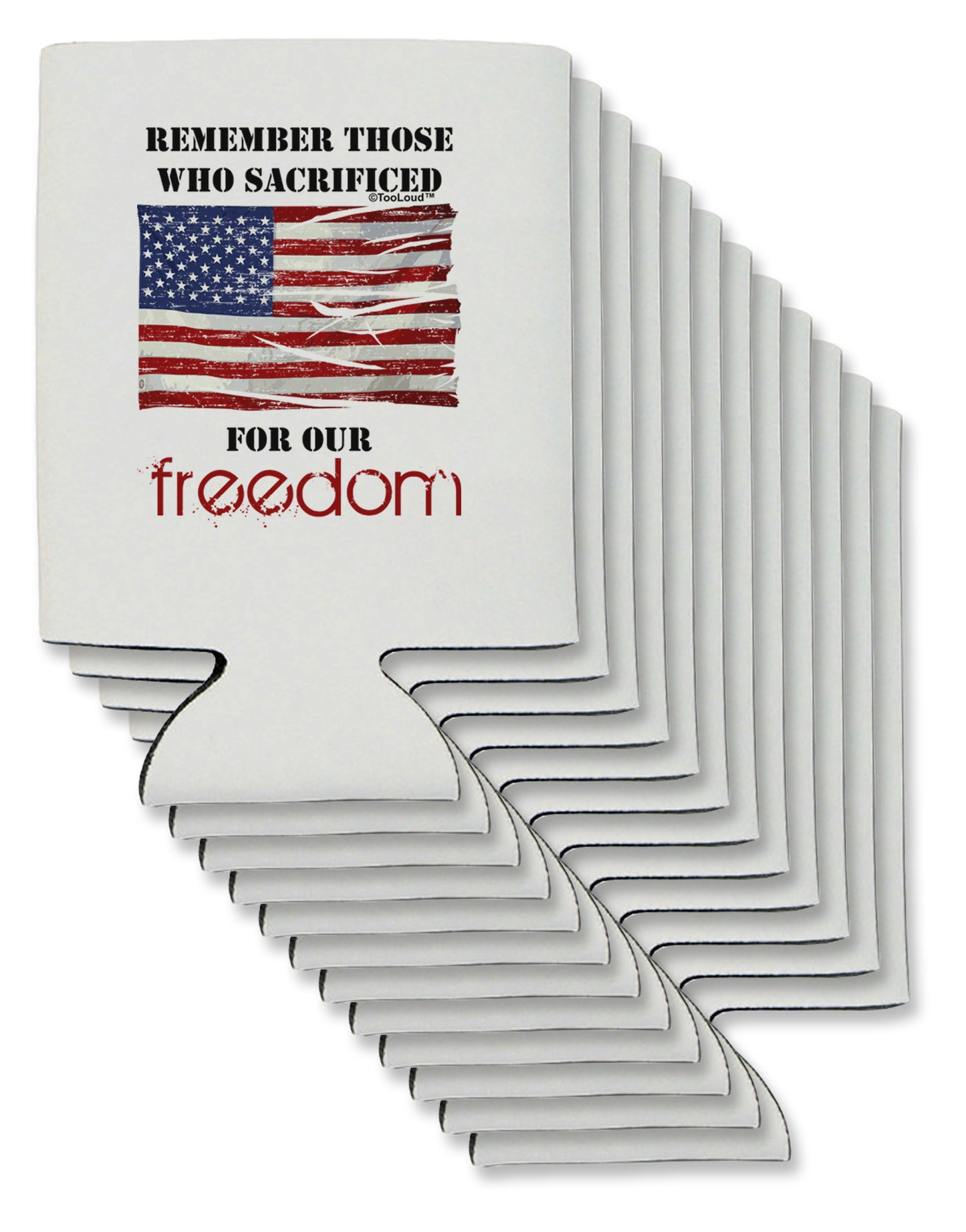 Remember - Veterans Can / Bottle Insulator Coolers-Can Coolie-TooLoud-12-Davson Sales