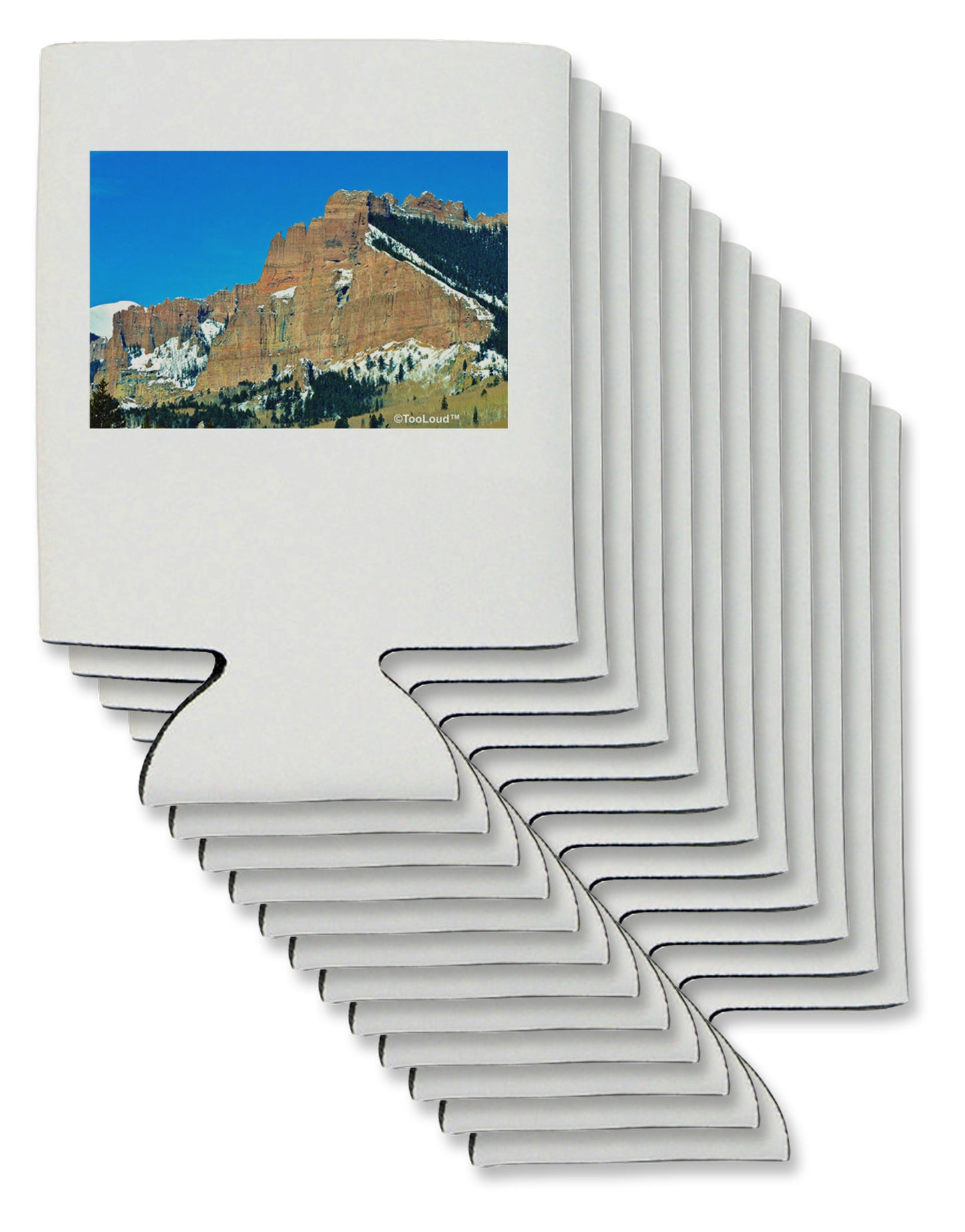 Colorado Snowy Mountains Can / Bottle Insulator Coolers-Can Coolie-TooLoud-12-Davson Sales