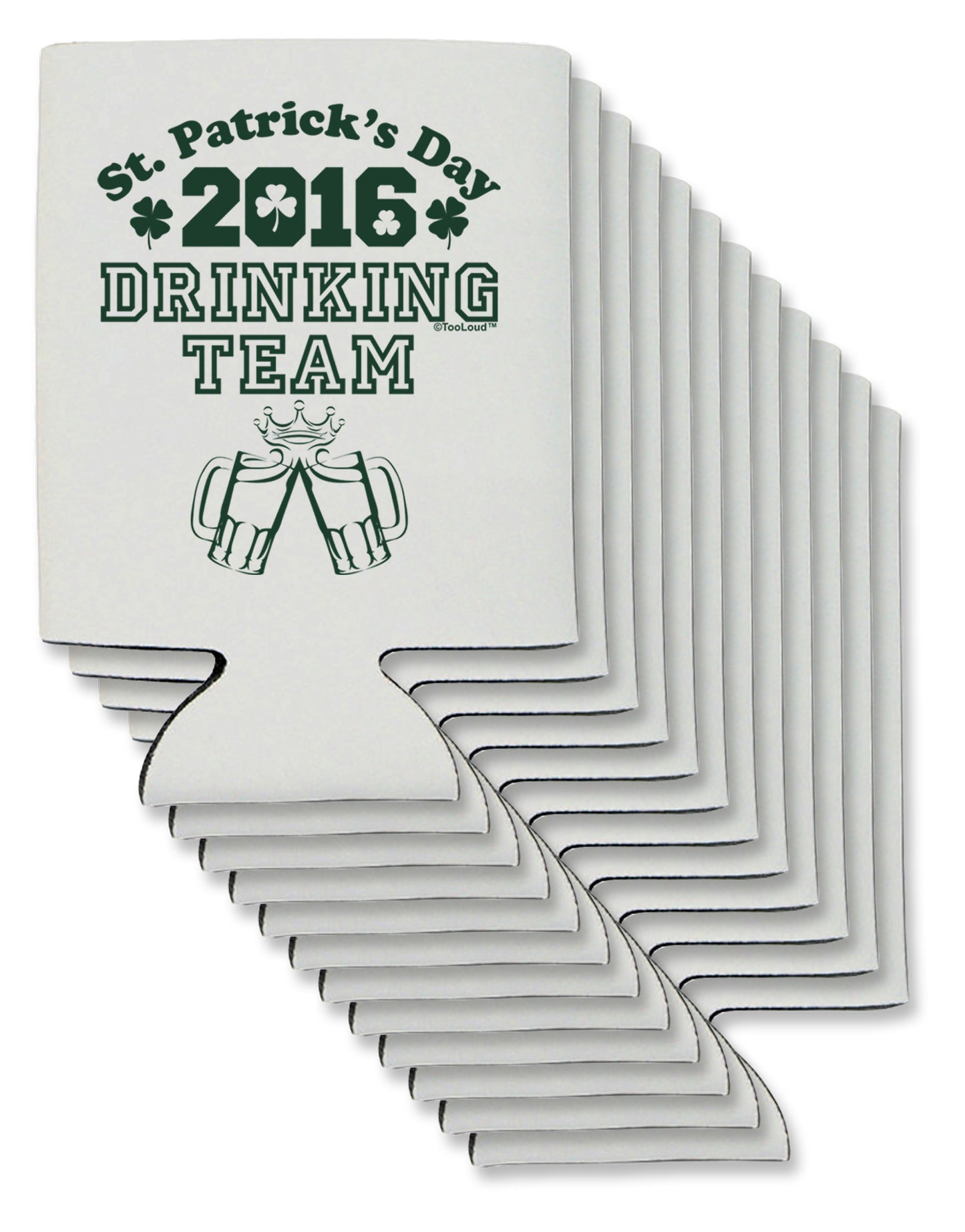 St Patricks Day Drinking Team Can / Bottle Insulator Coolers-Can Coolie-TooLoud-12-Davson Sales