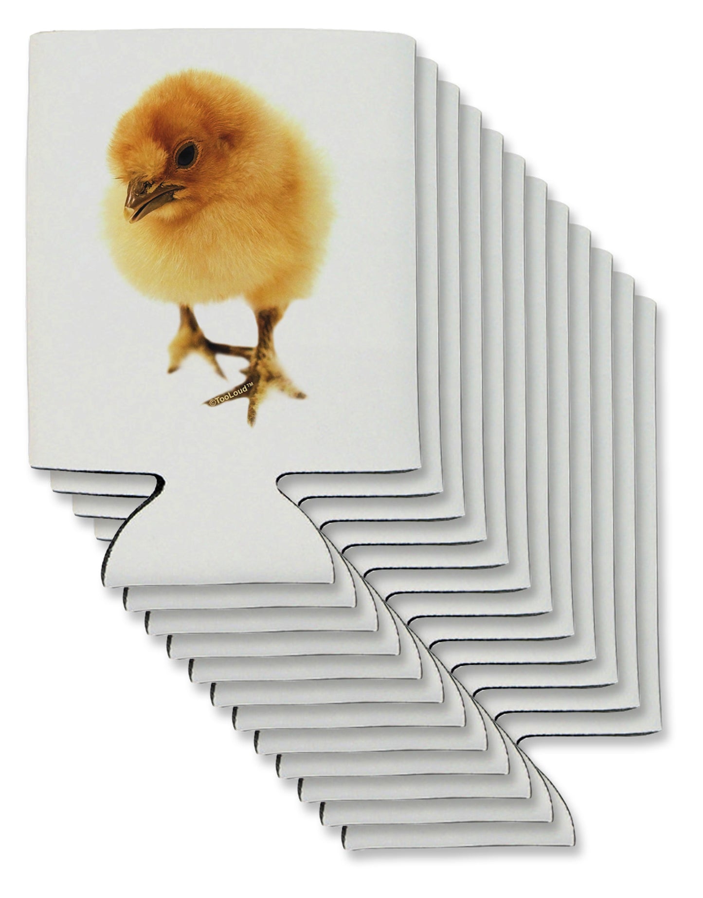 Fluffy Chick Can / Bottle Insulator Coolers-Can Coolie-TooLoud-12-Davson Sales