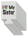 I Heart My Sister - Autism Awareness Can / Bottle Insulator Coolers by TooLoud-Can Coolie-TooLoud-12-Davson Sales