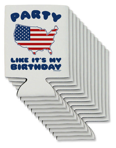 Party Like It's My Birthday - 4th of July Can / Bottle Insulator Coolers-Can Coolie-TooLoud-12-Davson Sales