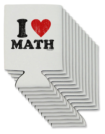 I Heart Math Distressed Can / Bottle Insulator Coolers by TooLoud-Can Coolie-TooLoud-12-Davson Sales