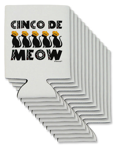 Five Cats - Cinco de Meow Can / Bottle Insulator Coolers by TooLoud-Can Coolie-TooLoud-12-Davson Sales