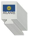 Atlanta Georgia Flag Text Can / Bottle Insulator Coolers by TooLoud-Can Coolie-TooLoud-12-Davson Sales