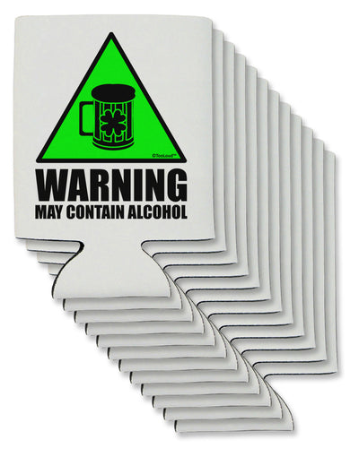 Warning May Contain Alcohol Can / Bottle Insulator Coolers by TooLoud-Can Coolie-TooLoud-12-Davson Sales