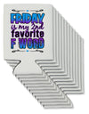 Friday - 2nd Favorite F Word Can / Bottle Insulator Coolers-Can Coolie-TooLoud-12-Davson Sales