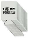 I Heart My Poodle Can / Bottle Insulator Coolers by TooLoud-Can Coolie-TooLoud-12-Davson Sales