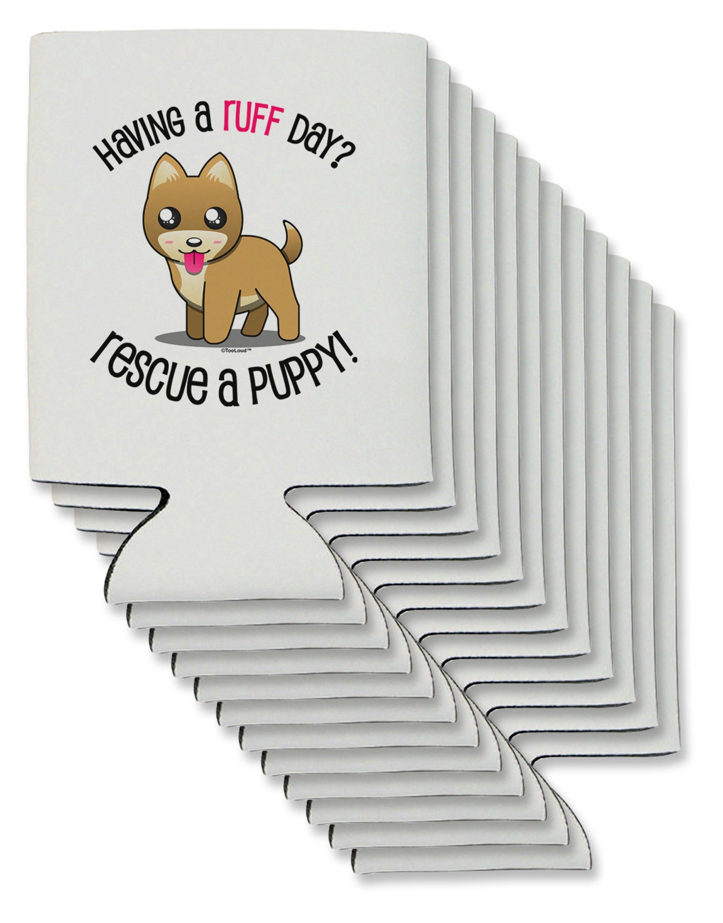 Rescue A Puppy Can / Bottle Insulator Coolers-Can Coolie-TooLoud-12-Davson Sales