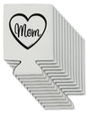 Mom Heart Design Can / Bottle Insulator Coolers by TooLoud-Can Coolie-TooLoud-12-Davson Sales