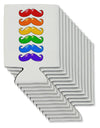 Colorful Rainbow Mustaches Can / Bottle Insulator Coolers-Can Coolie-TooLoud-12 Pieces-Davson Sales