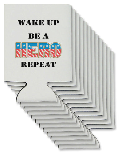 Wake Up Be A Hero Repeat Can / Bottle Insulator Coolers by TooLoud-Can Coolie-TooLoud-12-Davson Sales