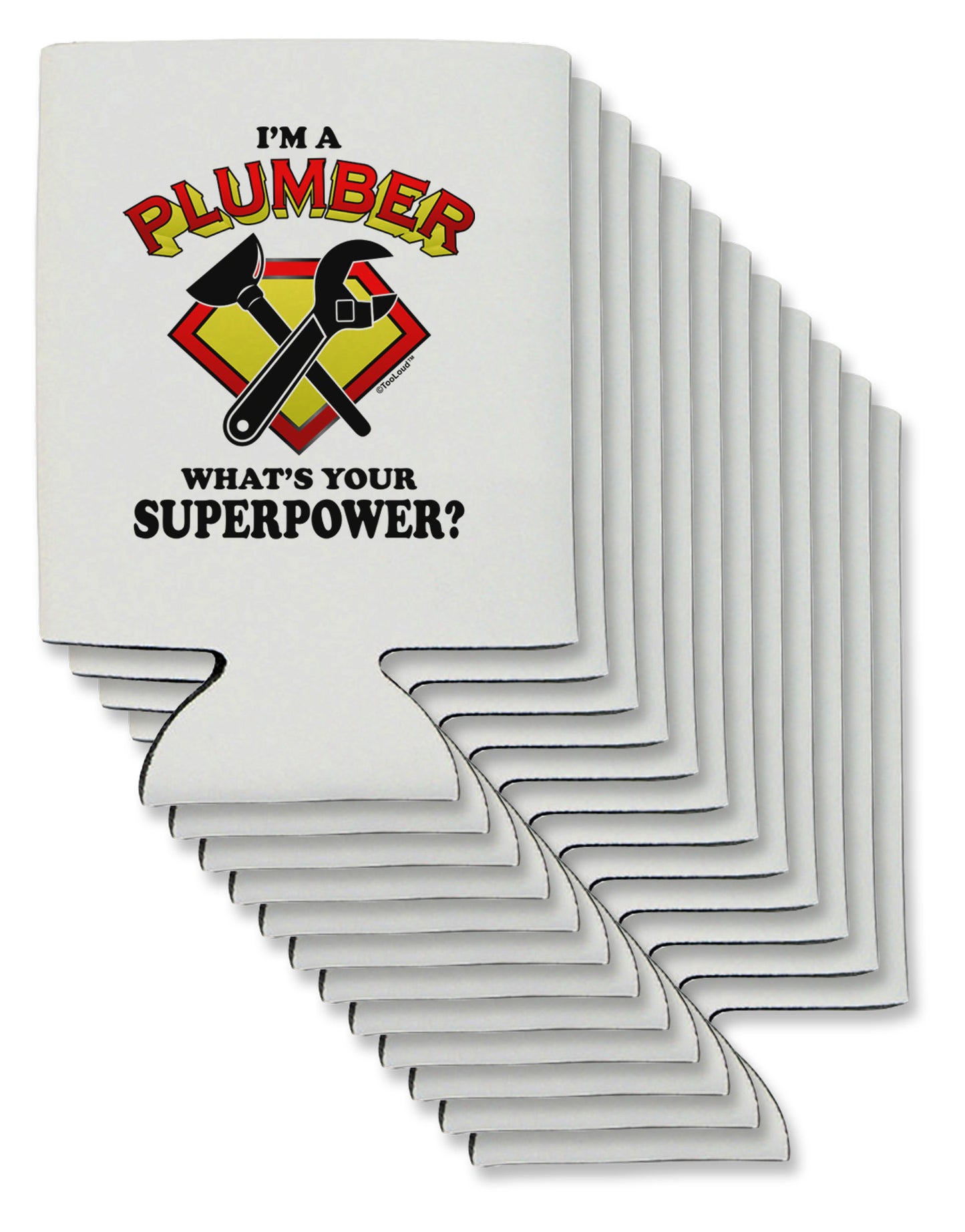 Plumber - Superpower Can / Bottle Insulator Coolers-Can Coolie-TooLoud-12-Davson Sales