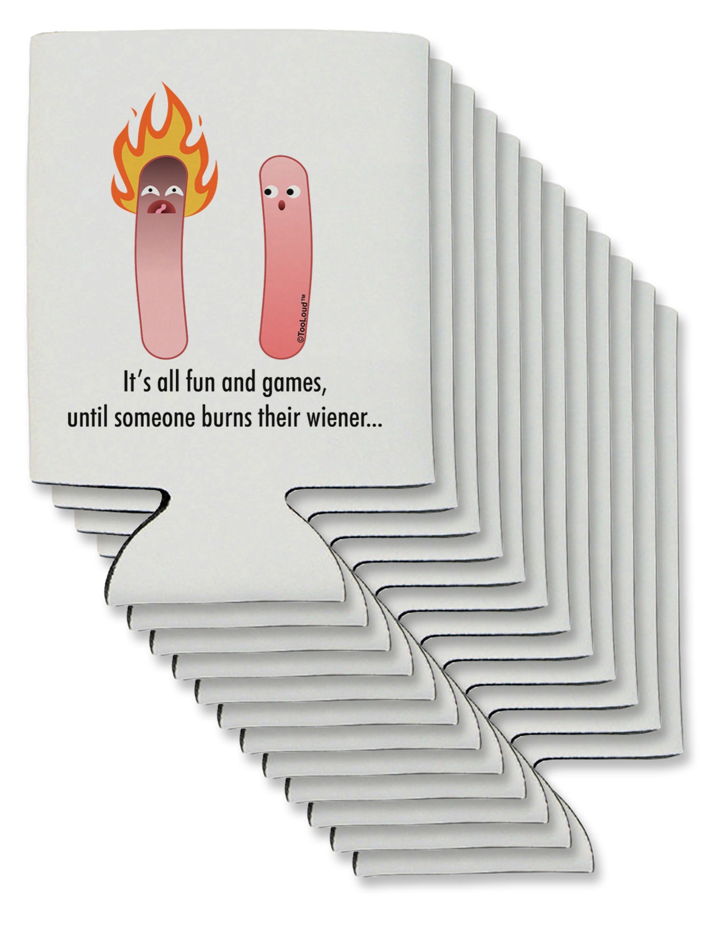 It's All Fun and Games - Wiener Can / Bottle Insulator Coolers by TooLoud-Can Coolie-TooLoud-12-Davson Sales