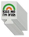 Irish Flag Rainbow - Kiss Me I'm Irish Can / Bottle Insulator Coolers by TooLoud-Can Coolie-TooLoud-12-Davson Sales