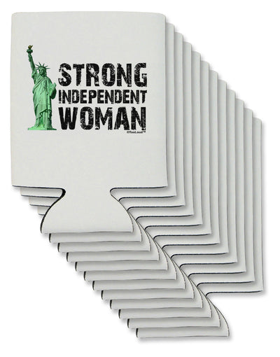 Statue of Liberty Strong Woman Can / Bottle Insulator Coolers by TooLoud-Can Coolie-TooLoud-12-Davson Sales