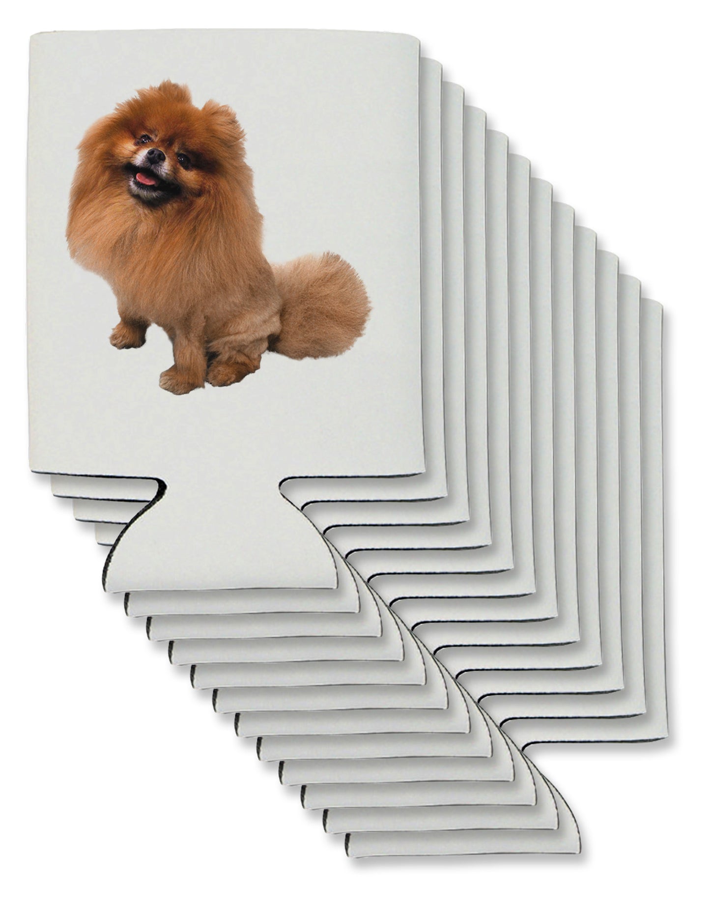 Pomeranian Sitting All Cute-Like Can / Bottle Insulator Coolers-Can Coolie-TooLoud-12-Davson Sales