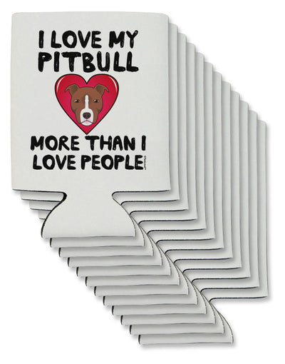 Love Pitbull More Than People Can / Bottle Insulator Coolers by TooLoud-Can Coolie-TooLoud-12-Davson Sales