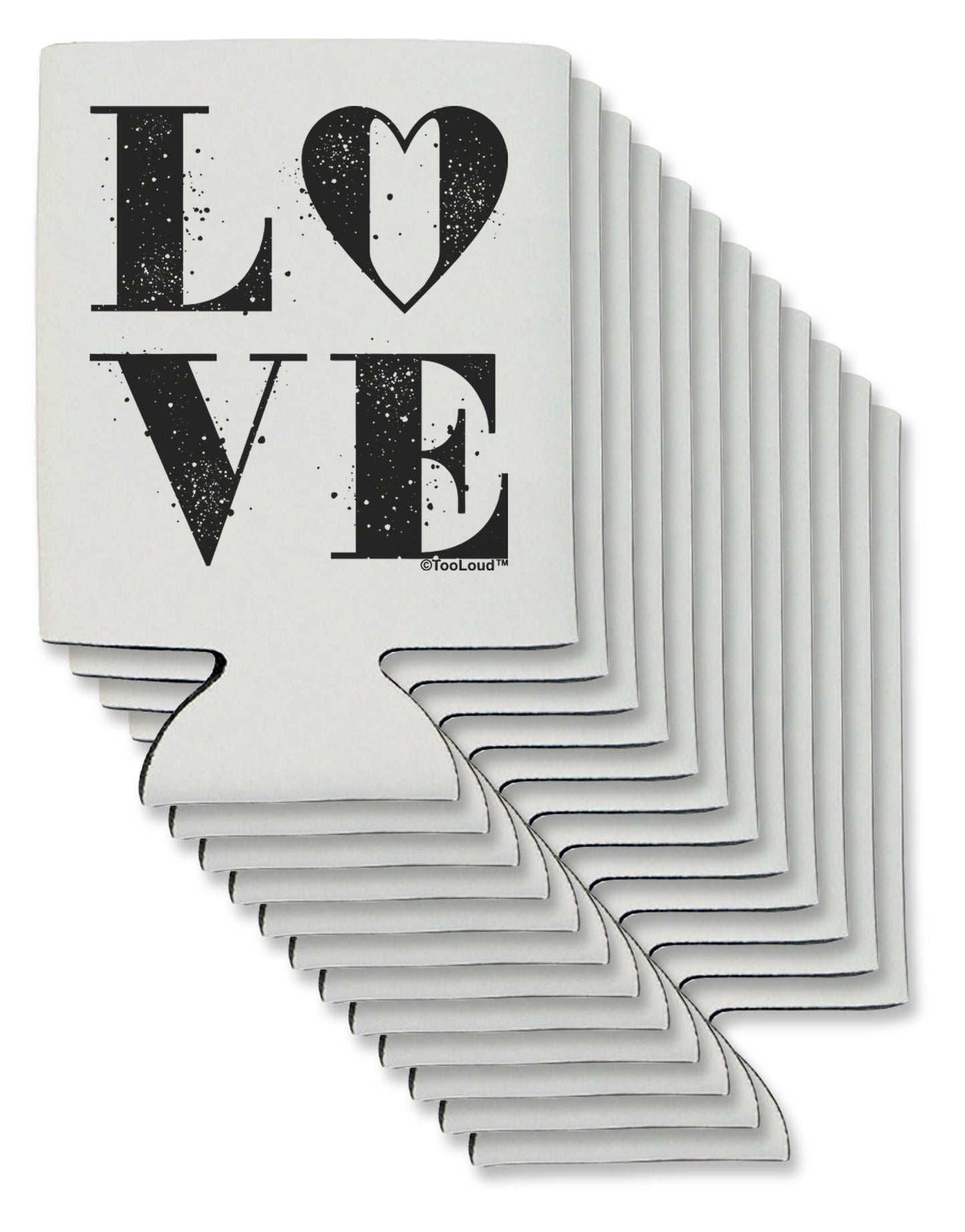 Love Splatter Can / Bottle Insulator Coolers-Can Coolie-TooLoud-12-Davson Sales