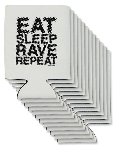 Eat Sleep Rave Repeat Can / Bottle Insulator Coolers by TooLoud-Can Coolie-TooLoud-12-Davson Sales