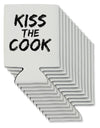 Kiss the Cook Grill Master 2 - Text Can / Bottle Insulator Coolers by TooLoud-Can Coolie-TooLoud-12-Davson Sales