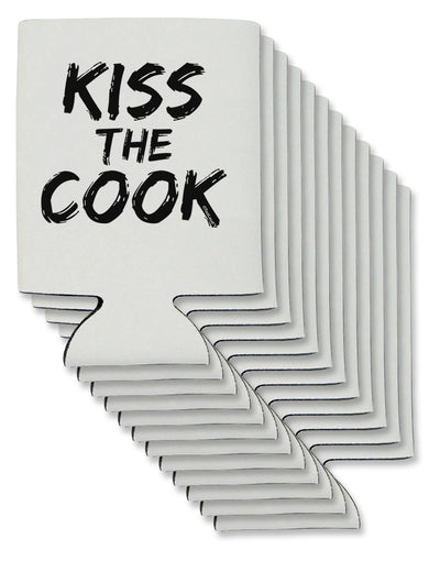 Kiss the Cook Grill Master 2 - Text Can / Bottle Insulator Coolers by TooLoud-Can Coolie-TooLoud-12-Davson Sales