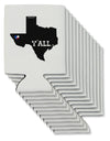 Texas State Y'all Design with Flag Heart Can / Bottle Insulator Coolers by TooLoud-Can Coolie-TooLoud-12-Davson Sales