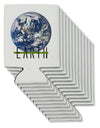 Planet Earth Text Can / Bottle Insulator Coolers by TooLoud-Can Coolie-TooLoud-12-Davson Sales