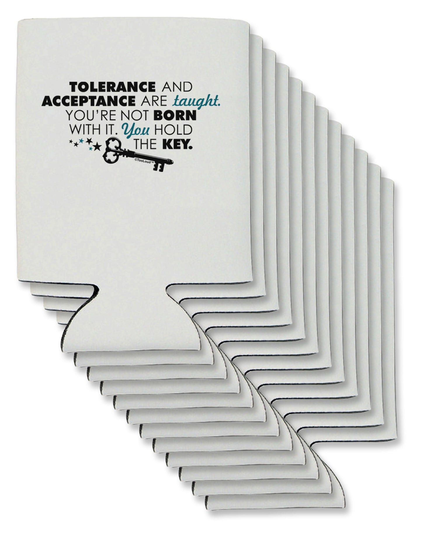 Tolerance And Acceptance Can / Bottle Insulator Coolers-Can Coolie-TooLoud-12-Davson Sales