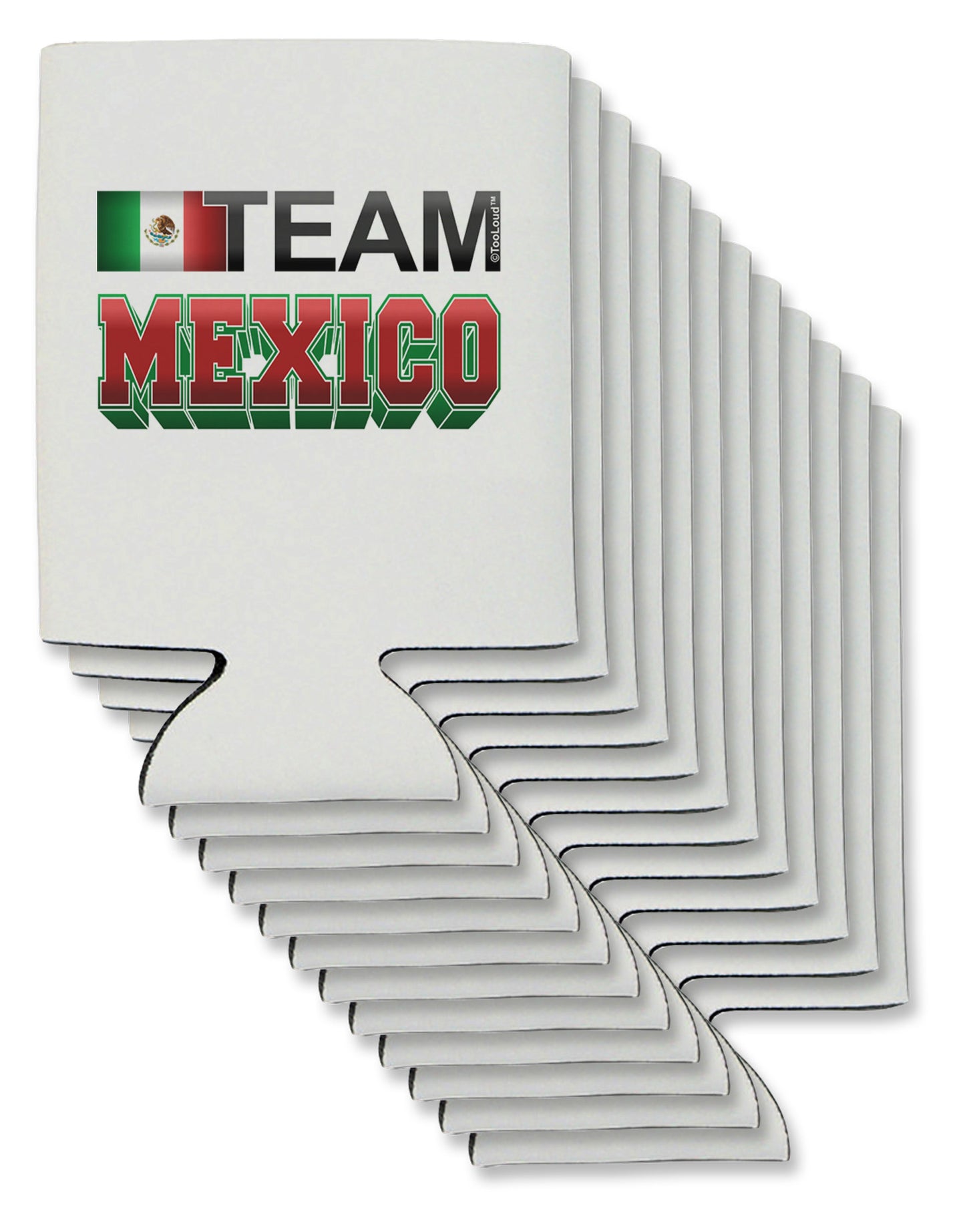 Sporty Team Mexico Can / Bottle Insulator Coolers-Can Coolie-TooLoud-12-Davson Sales