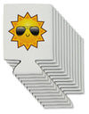 Sun With Sunglasses Can / Bottle Insulator Coolers by TooLoud-Can Coolie-TooLoud-12-Davson Sales