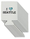 Distressed I Heart Seattle - Heart Flag Can / Bottle Insulator Coolers by TooLoud-Can Coolie-TooLoud-12-Davson Sales