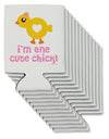 I'm One Cute Chick Can / Bottle Insulator Coolers by TooLoud-Can Coolie-TooLoud-12-Davson Sales