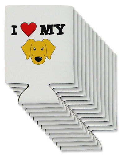 I Heart My - Cute Yellow Labrador Retriever Dog Can / Bottle Insulator Coolers by TooLoud-Can Coolie-TooLoud-12-Davson Sales