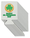 Shamrock Button - St Patrick's Day Can / Bottle Insulator Coolers by TooLoud-Can Coolie-TooLoud-12-Davson Sales