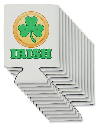 Shamrock Button - Irish Can / Bottle Insulator Coolers by TooLoud-Can Coolie-TooLoud-12-Davson Sales