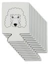 Cute Poodle Dog - White Can / Bottle Insulator Coolers by TooLoud-Can Coolie-TooLoud-12-Davson Sales