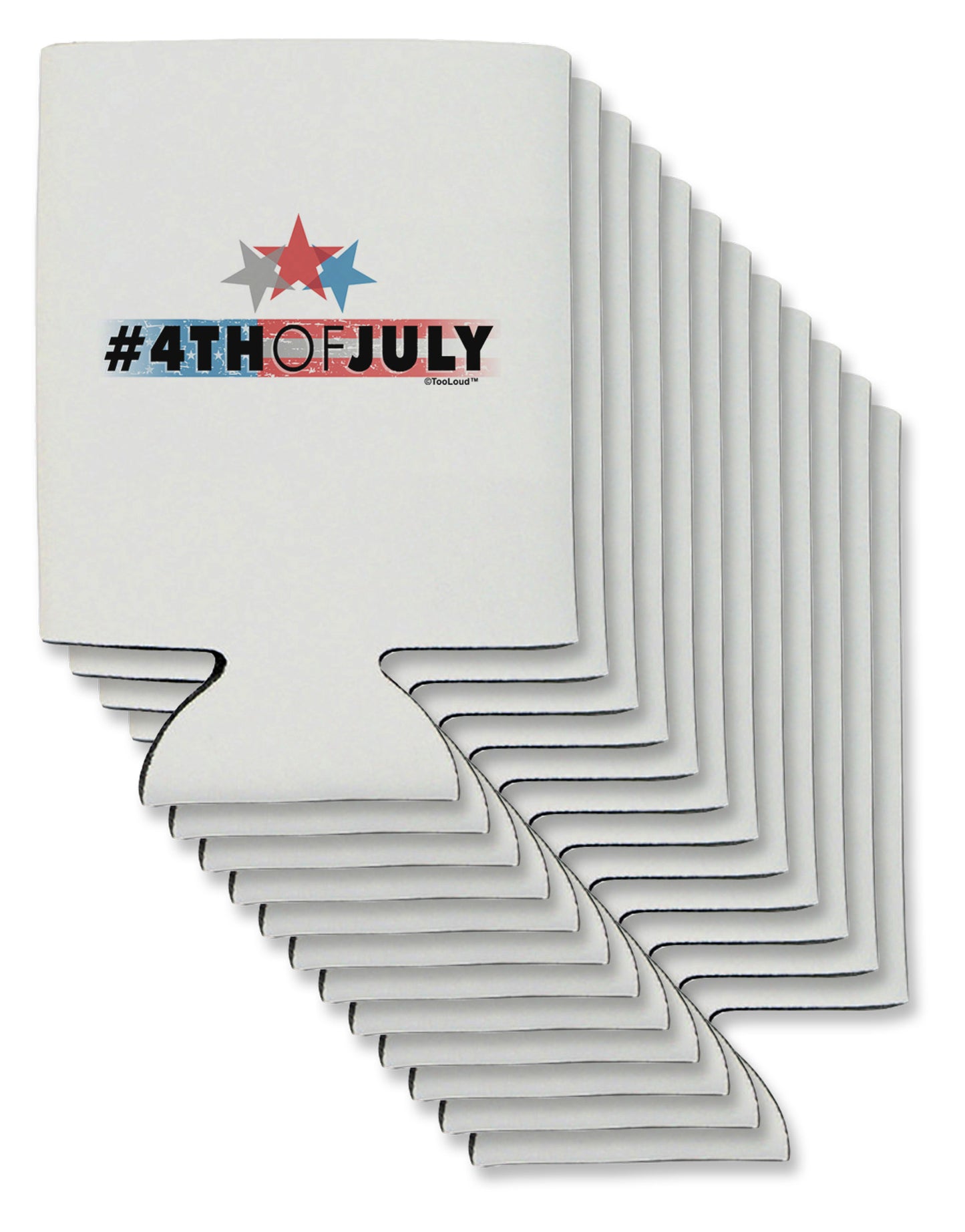 Hashtag 4th Of July Can / Bottle Insulator Coolers-Can Coolie-TooLoud-12-Davson Sales