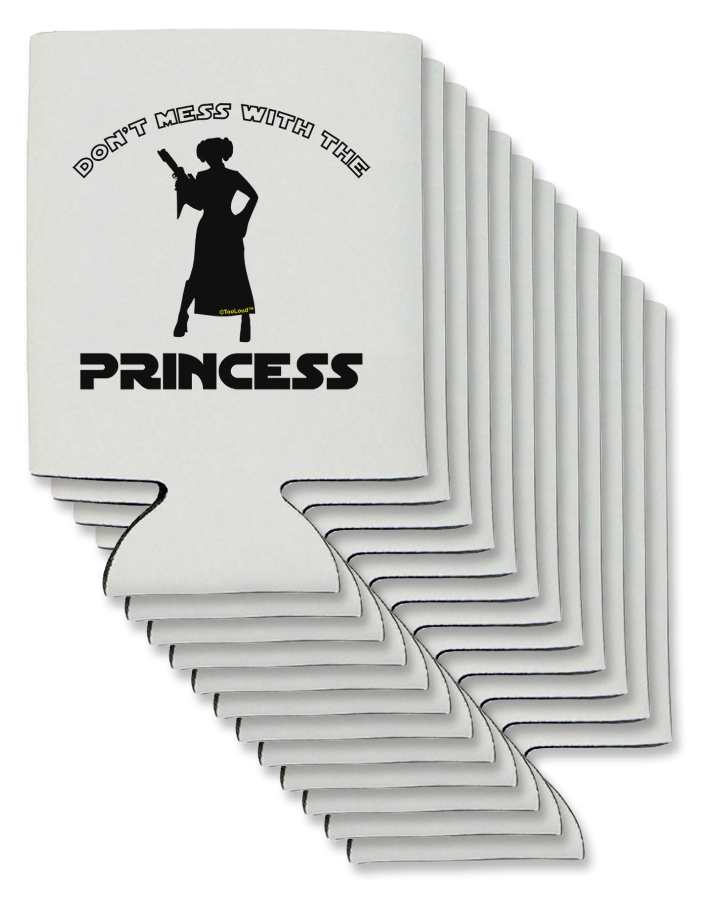Don't Mess With The Princess Can / Bottle Insulator Coolers-Can Coolie-TooLoud-12-Davson Sales